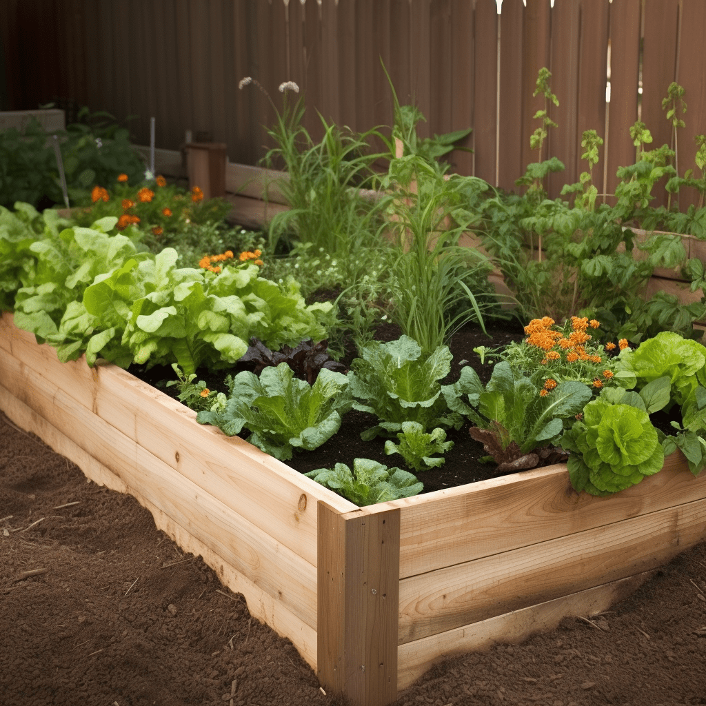 Raised Garden Bed outdoor plants
